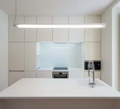 Applique, Plafonnier Tubo 70, blanc, IP67, LED, 4000K, 4500 lm, L147cm, H7cm - O/M Light