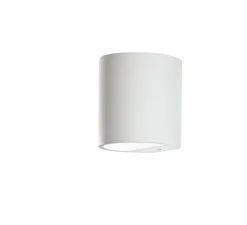 Applique*Nedgis Applique plâtre, Vertbois, prêt à peindre, Kenza, , Ø11cm, H11,5cm - blanc