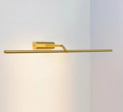 Applique pour tableaux, Airy L, laiton satiné, LED, dim, 2700K, 960 lm, L101,4cm, H4,4cm - CVL