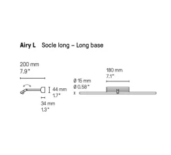 Applique pour tableaux, Airy L, laiton satiné, LED, dim, 2700K, 960 lm, L101,4cm, H4,4cm - CVL