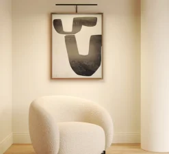 Applique*Astro Applique pour tableaux, Mondrian 600 montée sur cadre, , LED, dim, 2700K, 214 lm, L60cm, H26,5cm - noir mat