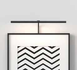 Applique*Astro Applique pour tableaux, Mondrian 600 montée sur cadre, , LED, dim, 2700K, 214 lm, L60cm, H26,5cm - noir mat