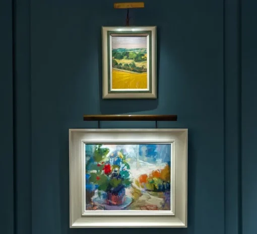 Applique*John Cullen Applique pour tableaux, Wallace 45, , LED, dim, 2700K, 464 lm, L47,3cm, H30,6cm - bronze