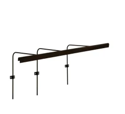 Applique*John Cullen Applique pour tableaux, Wallace 90, , LED, dim, 2700K, 927 lm, L95,3cm, H25,6cm - noir