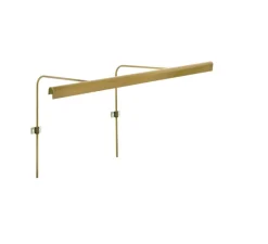 Applique*John Cullen Applique pour tableaux, Wallace 60, , LED, dim, 2700K, 618 lm, L63,3cm, H30,6cm - laiton