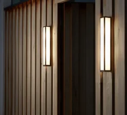 Applique*Astro Applique, salle de bain ou extérieur, Salerno classic 520, , IP44, Ø8cm, H52cm - noir texturé