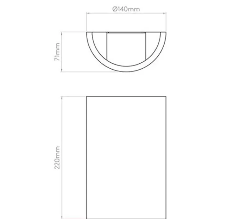 Applique*Astro Applique, Serifos 220, plâtre, , LED, L14cm, H22cm - blanc