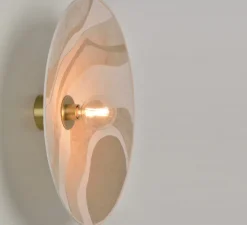 Applique, Sonia Laudet D60 , malachite sable, Ø60cm, H16cm - Market Set