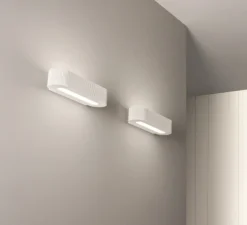 Applique, Vertbois, plâtre, prêt à peindre, Camille, blanc, L35cm, H7cm - Nedgis