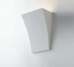 Applique, Vertbois, plâtre, prêt à peindre, Andrea, blanc, L19cm, H25cm - Nedgis