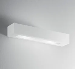 Applique, Vertbois, plâtre, prêt à peindre, Claire L, blanc, L45cm, H7cm - Nedgis