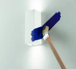 Applique*Nedgis Applique, Vertbois, plâtre, prêt à peindre, Charlotte Simple, , L7,3cm, H21cm - blanc