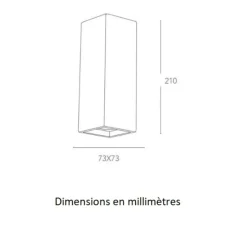 Applique*Nedgis Applique, Vertbois, plâtre, prêt à peindre, Charlotte Simple, , L7,3cm, H21cm - blanc