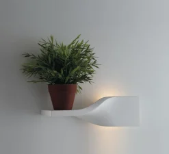 Applique*Nedgis Applique, Vertbois, plâtre, prêt à peindre, Ingrid, , L36cm, H11cm - blanc