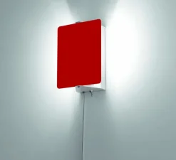 Applique|Enfants*Nemo Lighting Applique, Volet Pivotant Simple, , L17cm, H13cm, interrupteur - Charlotte Perriand- rouge