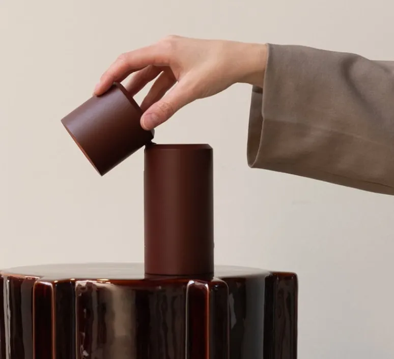 Lampe*It's about Romi Applique/Lampe à poser, Milan, , LED, dim, 3000K, Ø6,5cm, H19cm - burgundy