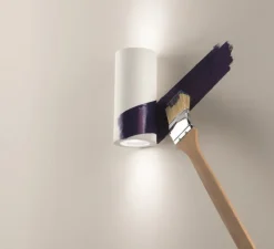 Applique,Vertbois, plâtre, prêt à peindre, Isaline S, blanc, Ø7,5cm, H16cm - Nedgis