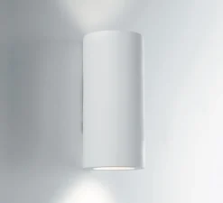 Applique,Vertbois, plâtre, prêt à peindre, Isaline S, blanc, Ø7,5cm, H16cm - Nedgis