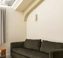 Applique,Vertbois, plâtre, prêt à peindre, Isaline L, blanc, Ø12cm, H24cm - Nedgis