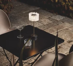 Lampe*Slamp Baladeuse, Accordéon, , LED, dim, 2700K, 150 lm, Ø13cm, H32,7cm - noir, laiton