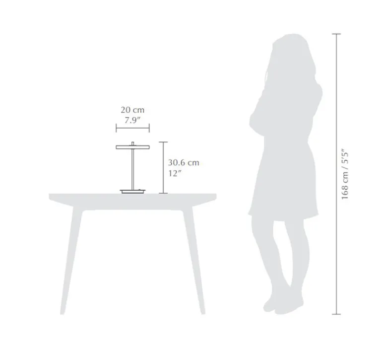 Lampe*Umage Baladeuse, Asteria Move, , LED, 3000K, 5-100lm, Ø20cm, H30,6cm - vert forêt