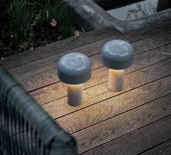 Baladeuse, Bellhop, gris bleu, LED, 2700K, 109lm, Ø12,5cm, H21cm - Flos