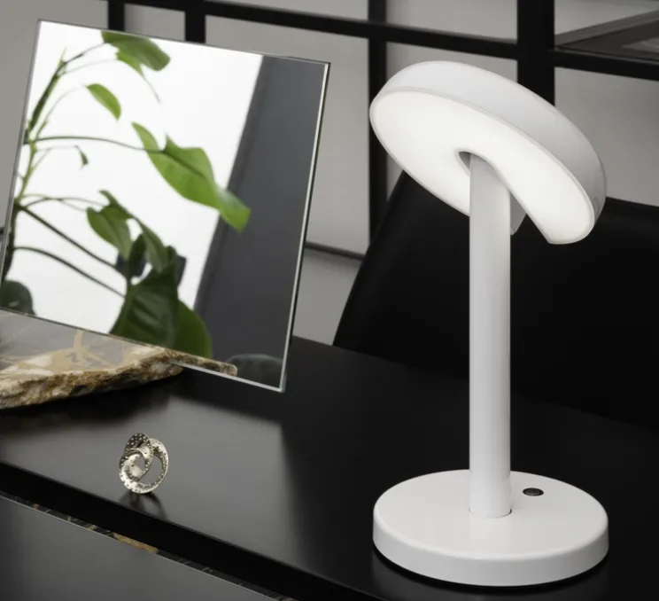 Baladeuse, Cabriolette cordless, blanc, LED, dim, 2700K, 220 lm, Ø15,5cm, H28cm - Martinelli Luce