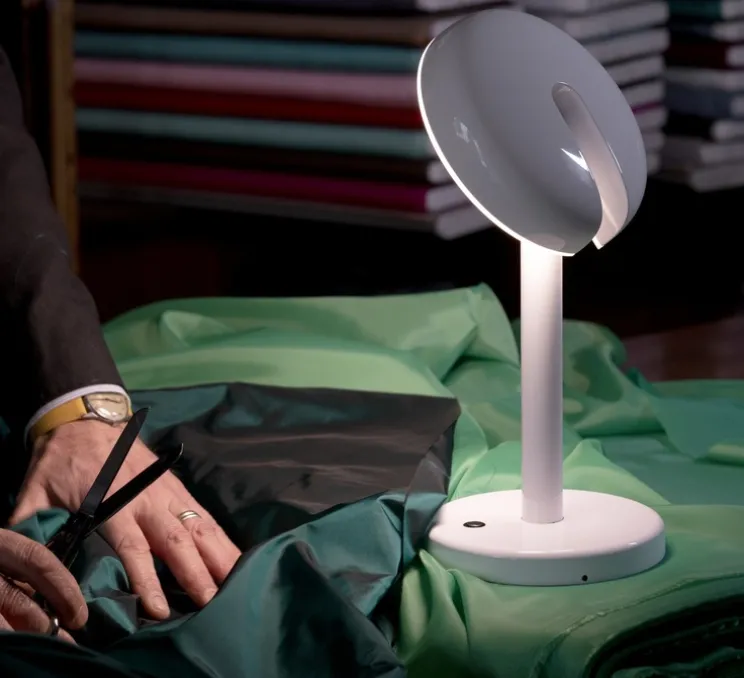 Baladeuse, Cabriolette cordless, blanc, LED, dim, 2700K, 220 lm, Ø15,5cm, H28cm - Martinelli Luce