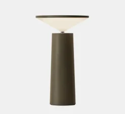 Lampe*LEDS C4 Baladeuse, Cocktail orientable, , LED, dim, 2700k, 154 lm, Ø12,8cm, H21,5cm - gris olive