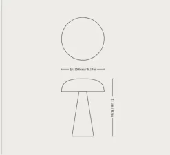 Lampe|Enfants*Andtradition Baladeuse, Como SC53, , IP44, LED, 2700K, 100lm, Ø15,6cm, H21cm - noir