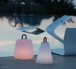 Lampe*Wever&Ducré Baladeuse, d'extérieur, Costa 2.0 LED, , IP65, LED, 2200-4000K, 130lm, Ø28cm, H35cm - blanc et noir