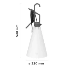 Enfants|Lampe*Flos Baladeuse, d'extérieur, Mayday, , IP65, Ø22cm, H53cm - jaune moutarde