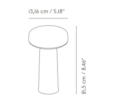 Baladeuse, Ease, noir, IP54, LED, dim, 2700K, 230 lm, Ø13,2cm, H21,5cm - Muuto