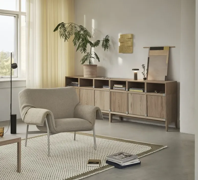 Lampe*Muuto Baladeuse, Ease, , IP54, LED, dim, 2700K, 230 lm, Ø13,2cm, H21,5cm - taupe