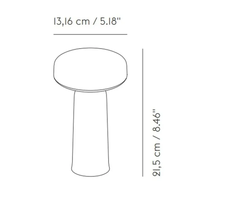 Lampe*Muuto Baladeuse, Ease, , IP54, LED, dim, 2700K, 230 lm, Ø13,2cm, H21,5cm - taupe