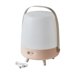 Baladeuse, Enceinte, Lite up play, Rose pastel , LED, 3000K, Ø29cm, H40cm - Kooduu