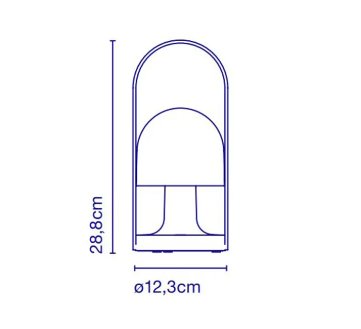 Baladeuse, Follow Me, noir, LED, 2700K, 135lm, Ø12,3cm, H28,8cm - Marset