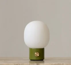 Lampe*Audo Copenhagen Baladeuse, JWDA , , Ø14,5cm, H21,5cm - vert, opalin mat