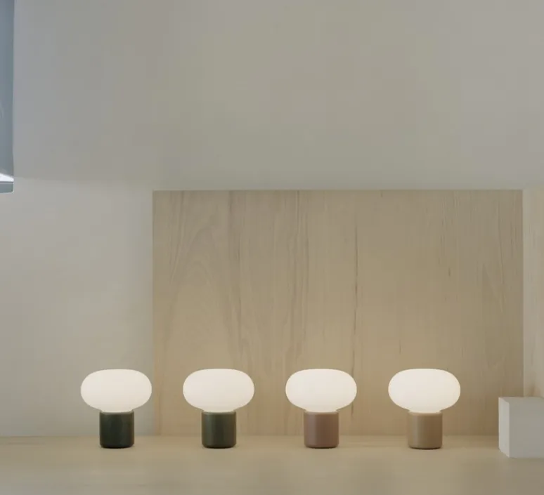 Lampe*New Works Baladeuse, Karl-Johan, , IP67, LED, dim, 2700K, 160 lm, Ø16cm, H18cm - Vert forêt