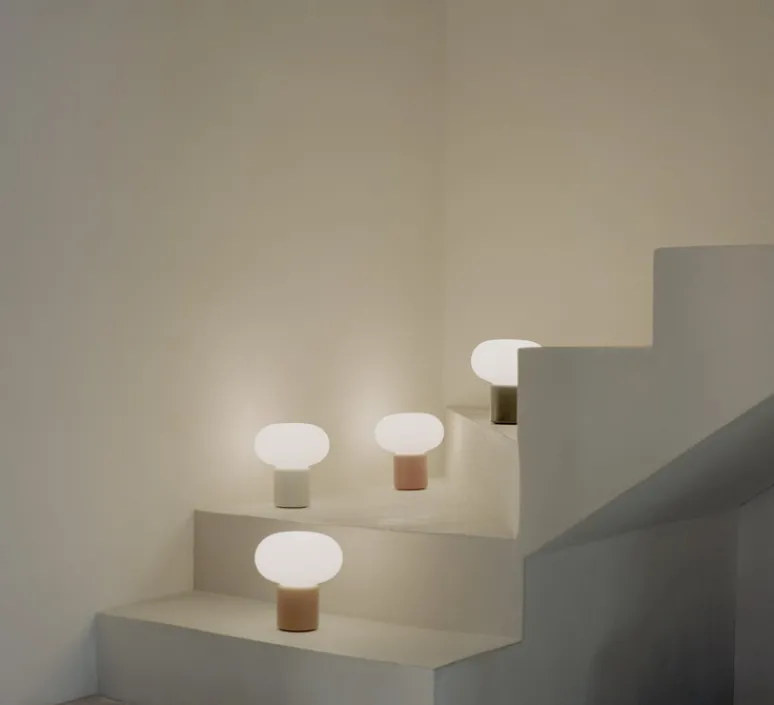 Lampe*New Works Baladeuse, Karl-Johan, , IP67, LED, dim, 2700K, 160 lm, Ø16cm, H18cm - Vert forêt