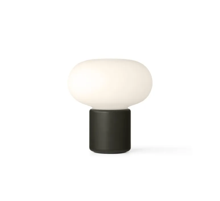 Lampe*New Works Baladeuse, Karl-Johan, , IP67, LED, dim, 2700K, 160 lm, Ø16cm, H18cm - Vert forêt