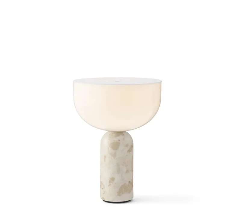 Lampe*New Works Baladeuse, Kizu, , LED, 2700K, 200lm, Ø18cm, H24cm - Marbre kunis breccia