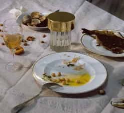 Baladeuse, Last Order, transparent fluté et laiton poli, IP55,LED, 2700K, 200lm, Ø11cm, H14,2cm - Flos