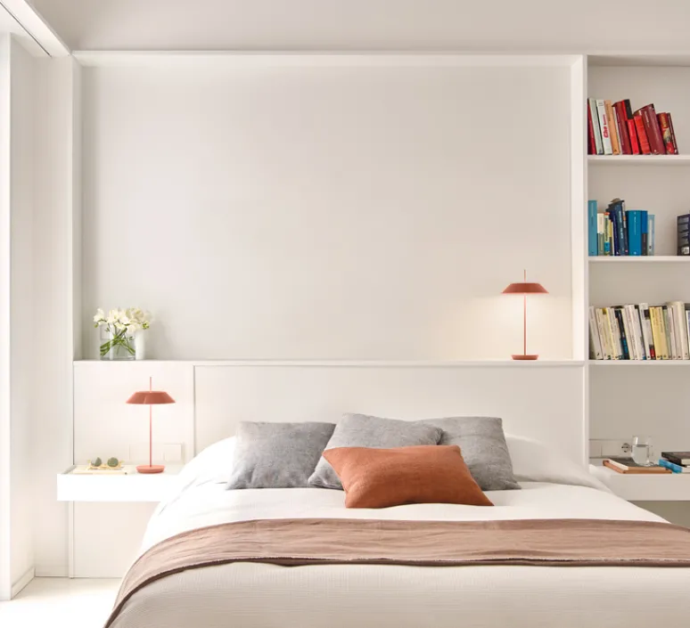 Lampe*Vibia Baladeuse, Mayfair Mini, , LED, dim, 2700k, 175 lm, IP20, Ø20cm, H38cm - rouge terre