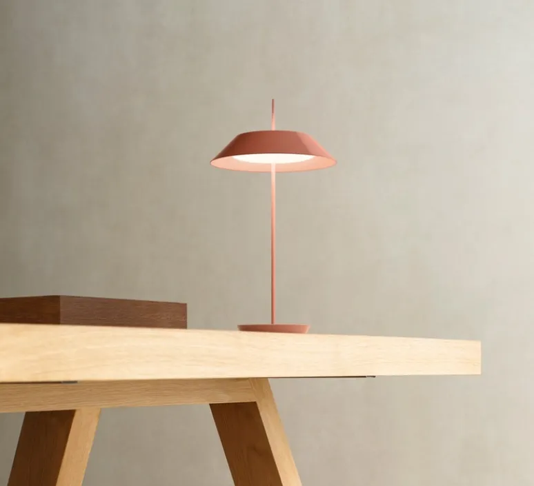 Lampe*Vibia Baladeuse, Mayfair Mini, , LED, dim, 2700k, 175 lm, IP20, Ø20cm, H38cm - rouge terre