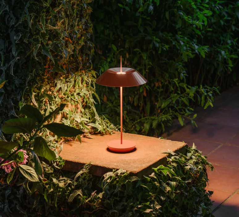 Lampe*Vibia Baladeuse, Mayfair Mini, , LED, dim, 2700k, 175 lm, IP20, Ø20cm, H38cm - rouge terre