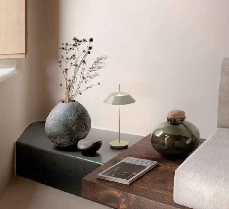 Lampe*Vibia Baladeuse, Mayfair Mini, , LED, dim, 2700k, 175 lm, IP20, Ø20cm, H38cm - vert