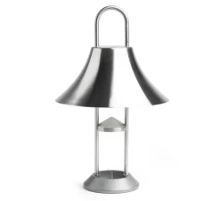 Baladeuse, Mousqueton, acier brossé, IP44, LED, dim, 2550K, 157 lm, Ø19,5cm, H30,5cm - HAY