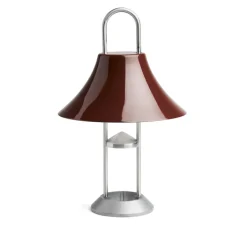 Lampe*HAY Baladeuse, Mousqueton, , IP44, LED, dim, 2550K, 157 lm, Ø19,5cm, H30,5cm - fer rouge