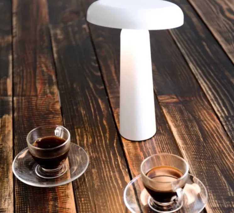 Baladeuse, Mush Mush, blanc, LED, dim, 3000K, 120 lm, Ø14cm, H21,8cm - Nexel